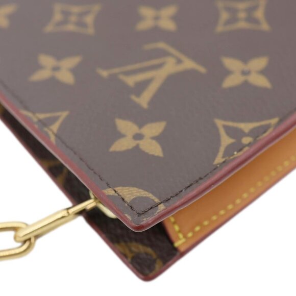 Louis Vuitton  Legacy Monogram Canvas Chain Clutch Brown - Picture 6 of 13